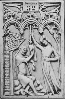 Writing tablet, 1 register, 3 arches across (tablettes à écrire; frise d'arcatures; plaquette) (Front)