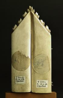 Gabled triptych, 1 register (Back)