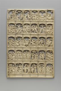 Openwork panel (plaque ajourée), 5 registers, 6 arches across (frise d'arcatures) (Front)