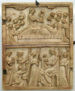 Wing, left (fragment of a diptych), 2 registers (Front)