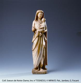 Statuette; known as Vierge à l'Enfant d'Aulne-Oignies (Front)