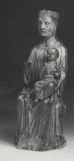 Statuette; Moussac Virgin and Child (Vierge à l'enfant de Moussac) (Front)