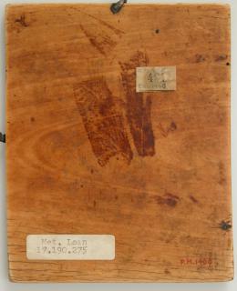 Wing, left (fragment of a diptych), 2 registers (Back)