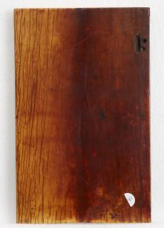 Wing, right (fragment of a diptych), 1 register, 3 arches across (frise d'arcatures; plaquette) (Back)