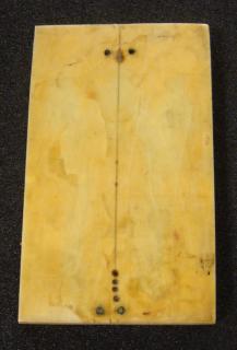 Wing, left (fragment of a diptych), 1 register, 3 arches across (frise d'arcatures; plaquette) (Back)