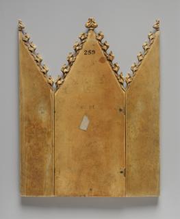 Gabled triptych, 1 register, with arches (Back)