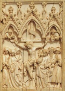Diptych, 1 register, 3 arches across (plaquettes; frise d'arcatures)
