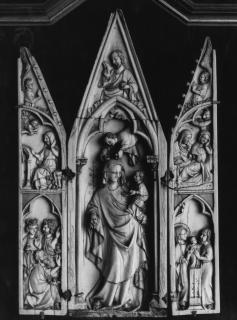 Gabled triptych (tabernacle; colonnettes) (Front)