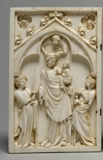 Diptych, 1 register, 1 arch across (plaquettes) (Front)