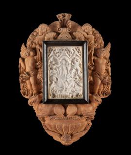 Writing tablet, 1 register, 3 arches across (frise d'arcatures; plaquette; tablette à écrire) (Front)