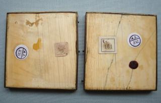 Diptych, 1 register, 3 arches across (plaquette; frise d'arcatures) (Back)