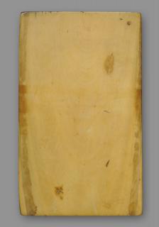 Wing, right (fragment of a diptych), 1 register, 1 arch across (plaquette) (Back)