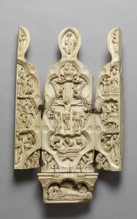 Opening Virgin triptych (Vierge ouvrante); Boubon Virgin (Vierge de Boubon) (Front (open))