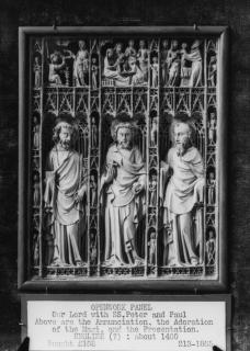 Openwork panel (possibly fragment of the binding of a book or fragment of a diptych), 2 registers (plaque ajourée) (Front)