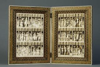Openwork diptych, 3 registers (plaques ajourée) (Front)