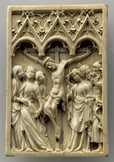 Panel (possibly a pax), 1 register, 3 arches across (plaquette; frise d'arcatures; baiser de paix) (Front)