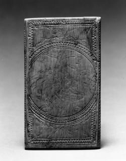 Wing, left (fragment of a diptych), 2 registers, 3 arches across (frise d'arcatures) (Back)