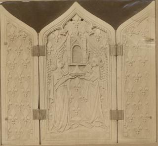 Ogee-arched triptych, 1 register (Front)