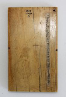 Wing, right (part of a diptych), 2 register, 3 arches across (plaquette; frise d'arcatures) (Back)