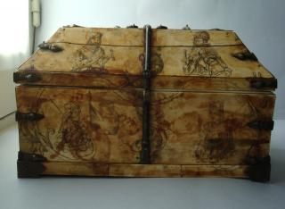 Casket with pitched lid (coffret); known as 'Arqueta de los Reyes' (Kings' Casket) (Front)