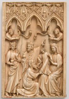 Panel, 1 register, 3 arches across (plaquette; frise d'arcatures) (Front)