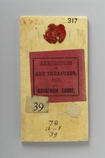 Panel, 1 register, 1 ogee arch across (plaquette) (Back)