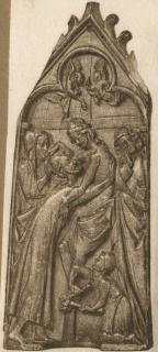 Gabled panel (fragment of a diptych or polyptych) (Front)