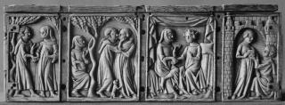 Casket, with quatrefoils (coffret; quatre-feuilles) (Back)