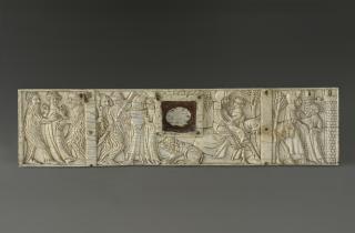 Front panel, 1 register (fragment of a casket; coffret) (Front)