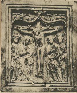 Pax, 1 register, 1 ogee arch across (plaquette; baiser de paix) (Front)