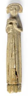 Handle of hair parter (gravoir) or knife handle (manche de couteau) (Front)