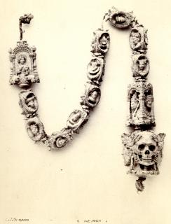Rosary, 13 beads, 2 and 3 faces (chapelet)