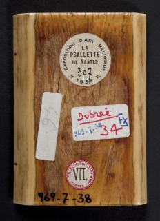 Wing, left (fragment of a diptych), 1 register, 3 arches across (frise d'arcatures; plaquette; colonnettes) (Back)