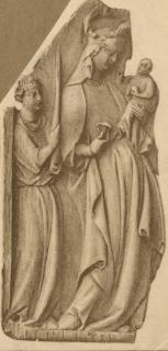Panel (possibly fragment of a diptych), 1 register (plaquette) (Front)