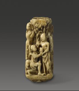 Knife handle, 4 sides (manche de couteau) (Side (offering of a heart))