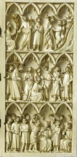 Diptych, 3 registers, 4 arches across (frise d'arcatures) (Wing, right)