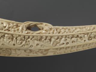 Hunting horn (oliphant) (Detail, side 1)