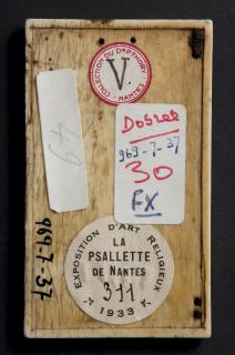 Writing tablet, 1 register, 3 arches across (frise d'arcatures; plaquette; tablette à écrire) (Back)