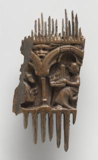 Comb (fragment, peigne double), 2 arches across (frise d'arcatures) (Side 2)