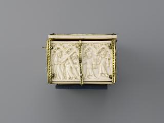Casket with arches (coffret; frise d'arcatures) (End, left)