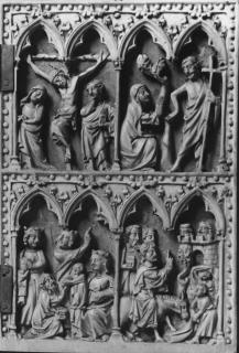Diptych, 2 registers, 4 arches across (frise d'arcatures, colonnettes) (Wing, right)