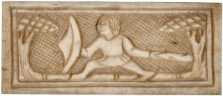 Panel (fragment of a tabernacle?), 1 register (plaquette) (Front)