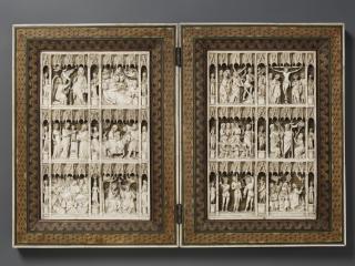Openwork diptych, 3 registers (plaques ajourée) (Front)