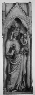 Centre panel (fragment of a polyptych), 1 register, 1 arch across (colonnettes; tabernacle) (Front)