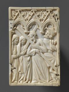 Double-sided panel (from a set of writing tablets), 1 register, 3 arches across (frise d'arcatures; tablette à écrire) (Side 2)