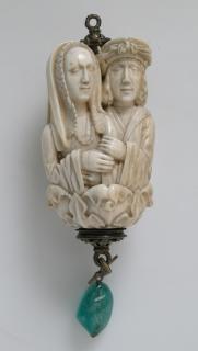 Rosary bead, 2 faces (chapelet) (Side 1)