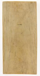 Wing, left (part of a diptych), 3 registers, 5 arches across, bands of roses (frise d'arcatures; décor de roses) (Back)