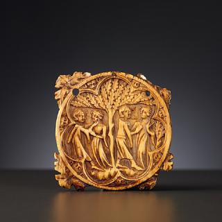 Mirror case, frame of 7 lobes (valve de miroir) (Front)