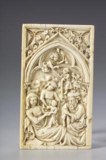Writing tablet, 1 register, 1 arch across (plaquette; tablette à écrire); reused as a diptych wing (Front)