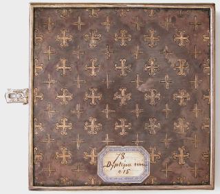 Openwork diptych with roundels (plaques ajourées) (Back)